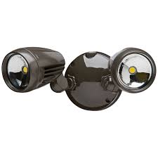 Led Security Light In Bronze