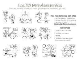 pdf 10 mandamientos act dibujos