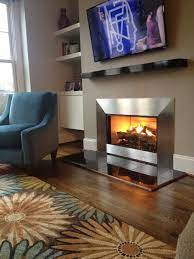 Mucha Fireplace Makeover Contemporary