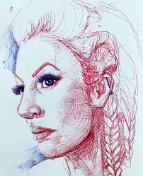 Viking hair is something that provides you a sturdy, challenging, and maleness appearance. Viking Braid Biro Drawing