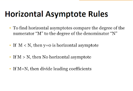 horizontal asymptote rules definition