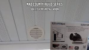soffit vent installation you