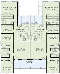 Duplex Floor Plan Country Style House