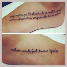 Music Quote Tattoos on Pinterest | Music Quotes, Quotes About ... via Relatably.com