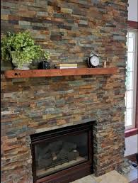 Reclaimed Wood Fireplace Mantel Rustic
