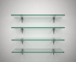 Grey And White Glass Shelf