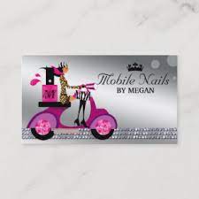 mobile nails business cards zazzle
