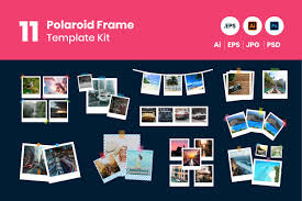 11 polaroid frame template git aset