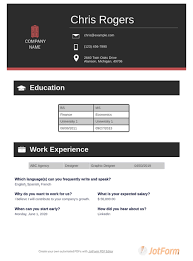 This is an accessible template. Curriculum Vitae Template Pdf Templates Jotform