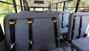 buses without 3 point seat belts
