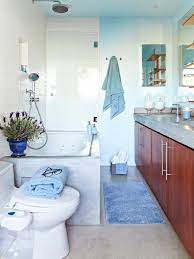 blue main bath designed for tranquility