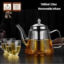 Handmade Glass Teapot Clear Teapot With
