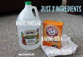 cleaning carpet with vinegar and baking