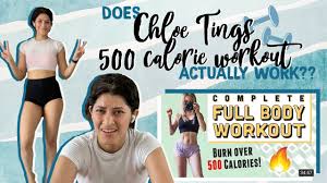 does chloe ting s 500 calorie workout