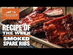 smoked pork spare ribs recipe traeger