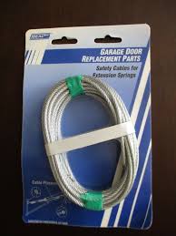 2 garage door safety cables for