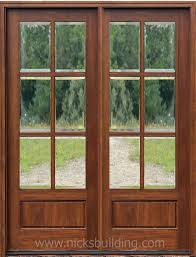 French Doors Clear Beveled Glass