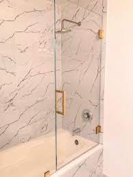 bathtub glass shower enclosures in