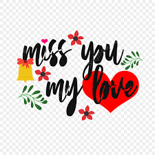 love you text vector png images miss