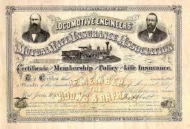 The alabama department of insurance is allowing temporary producer licensing. File Locomotive Engineers Mutual Life Insurance Association Certificate 1871 Jpg Wikipedia