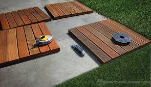 Ipe Wood Deck Tiles Install