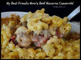 cheesy beef macaroni cerole