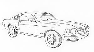 how to draw ford mustang easy basic