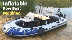 inflatable row boat modified into a