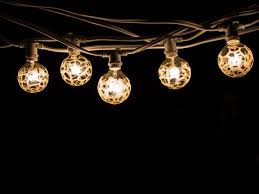 Bulbrite 15 Socket String Lights With Amber Marble Globe Bulbs String15 E12 White G16mar Kt Bulbs Com