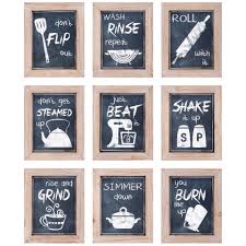 Choose from contactless same day delivery, drive up and more. Farmhouse Industrial Modern Kitchen Chalkboard Style Wall Art Set Of Woodwaves