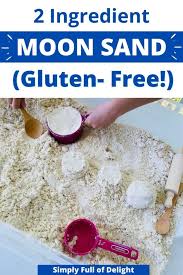 diy moon sand recipe for sensory play