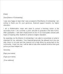 13 Sample Scholarship Thank You Letters Doc Pdf
