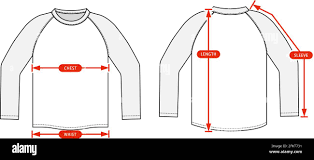clothing size chart vector ilration