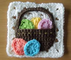 لا توجد تعليقات على crochet square basket. Easter Basket Appliqued Granny Square Free Crochet Pattern Marching North