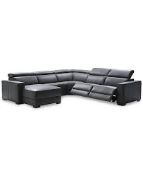 pc leather sectional sofa with chaise