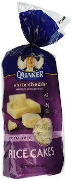 quaker rice cakes white cheddar 5 5oz
