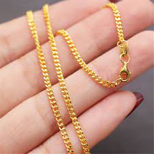pure solid gold chain 999 24k yellow