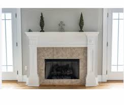 Wooden Stone Wooden Mantel Electric
