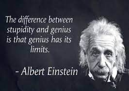 Einstein's birthday was march 14, 1879. The Difference Between Stupidity And Genius Is That Genius Has Its Limits Albert Einstein Einstein Quotes Albert Einstein Quotes Wise Quotes