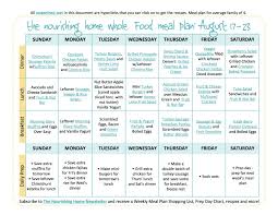 Bi Weekly Whole Food Meal Plan For August 17 30 The Better Mom