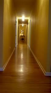 a long narrow hallway help for a dark