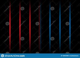 3d Red And Blue Vertical Fading Neon Light Elements On Black