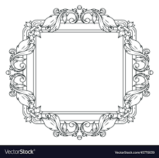 flourish filigree frame decorative