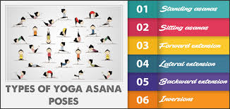 types of yoga asanas and poses yoga