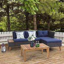 outdoor rattan sectional sofa set