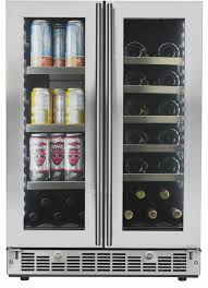 beverage center in stainless steel