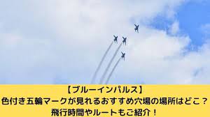 東京オリンピックの開会式である 2021年7月23日(金) に航空自衛隊のアクロバットチーム、 ブルーインパルス が展示飛行を披露してくれます。 1stは、8機並び。基地上空訓練は、キャンセル。3機が洋上へ。ポジション1、5、6。 0 2rocvnnyvdkm