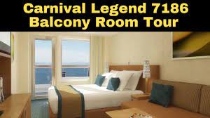 carnival legend balcony 7186 room tour