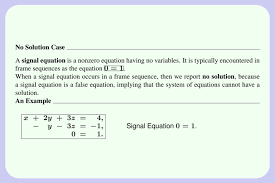 no solution case equations