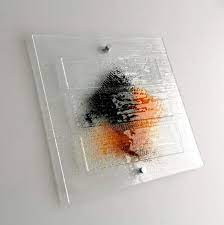 Artistic Transpa Fused Glass Wall